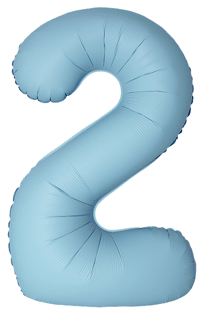 Number 2 Slim - 34"/86cm, Matte Baby Blue