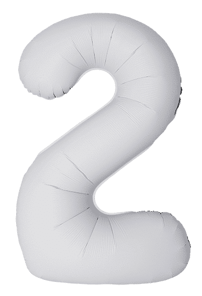 Number 2 Slim - 34"/86cm, Matte White