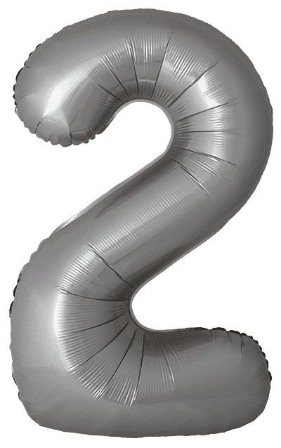 Number 2 Slim - 34"/86cm, Matte Moonlight Silver