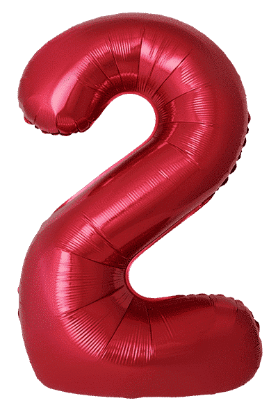Number 2 Slim - 34"/86cm, Red