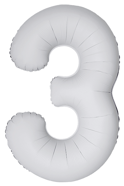 Number 3 Slim - 34"/86cm, Matte White