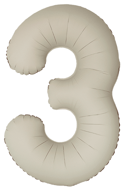 Number 3 Slim - 34"/86cm, Matte Creamy Latte