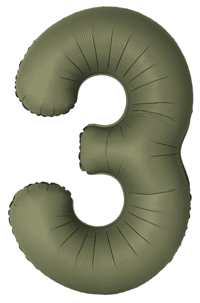 Number 3 Slim - 34"/86cm, Matte Olive Green