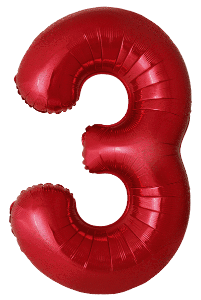 Number 3 Slim - 34"/86cm, Red