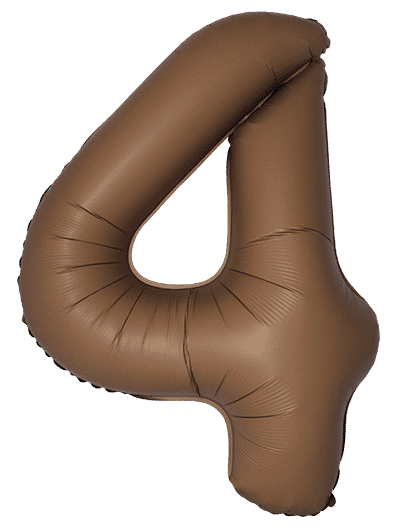 Number 4 Slim - 34"/86cm, Matte Choco Brown