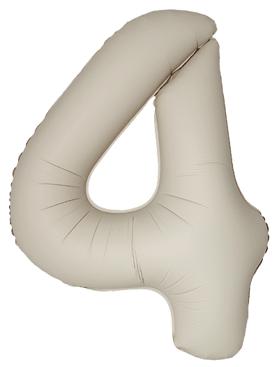 Number 4 Slim - 34"/86cm, Matte Creamy Latte
