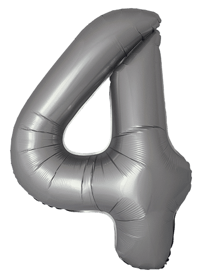 Number 4 Slim - 34"/86cm, Matte Moonlight Silver