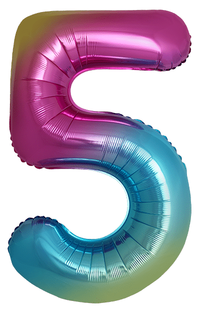 Number 5 Slim - 34"/86cm, Gradient