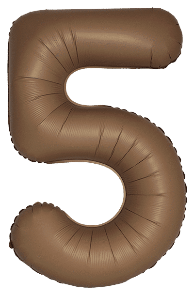 Number 5 Slim - 34"/86cm, Matte Choco Brown