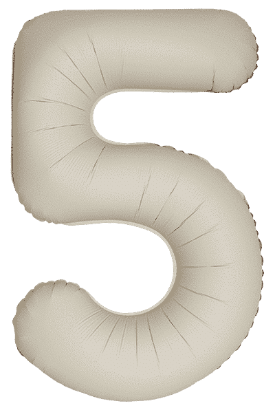 Number 5 Slim - 34"/86cm, Matte Creamy Latte
