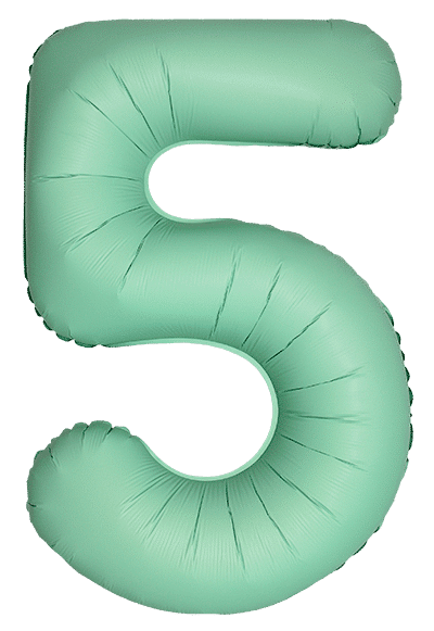 Number 5 Slim - 34"/86cm, Matte Mint