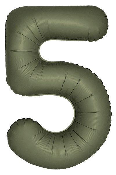 Number 5 Slim - 34"/86cm, Matte Olive Green