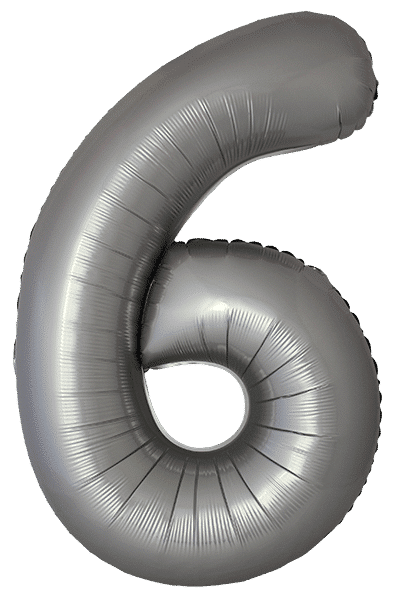 Number 6 Slim - 34"/86cm, Matte Moonlight Silver