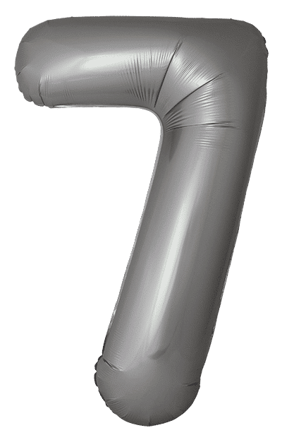 Number 7 Slim - 34"/86cm, Matte Moonlight Silver