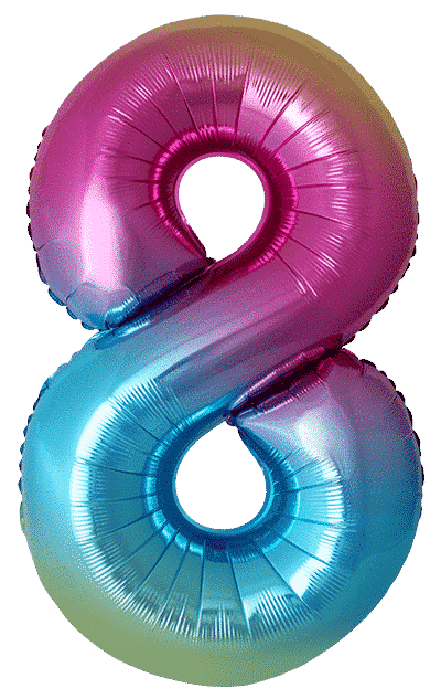 Number 8 Slim - 34"/86cm, Gradient