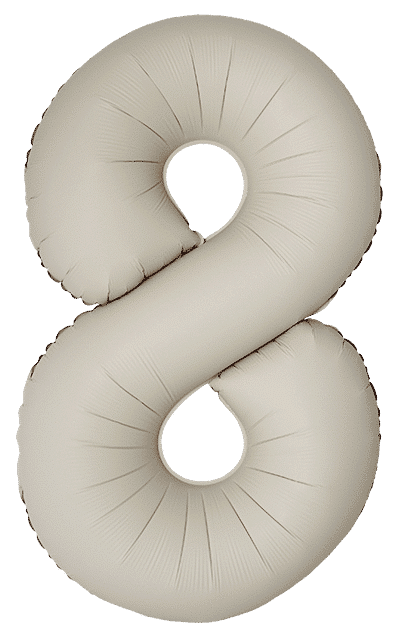 Number 8 Slim - 34"/86cm, Matte Creamy Latte