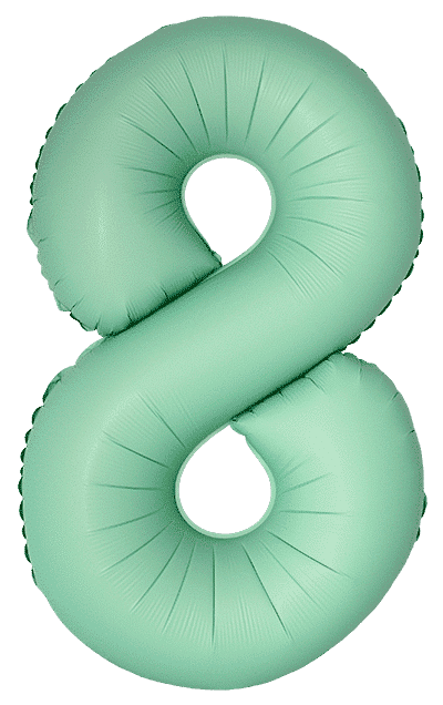Number 8 Slim - 34"/86cm, Matte Mint