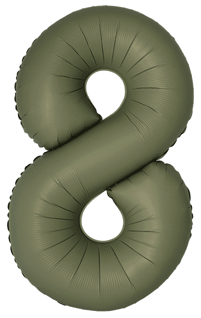 Number 8 Slim - 34"/86cm, Matte Olive Green