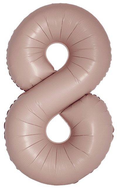 Number 8 Slim - 34"/86cm, Matte Vintage Rose
