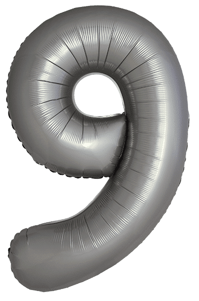 Number 9 Slim - 34"/86cm, Matte Moonlight Silver