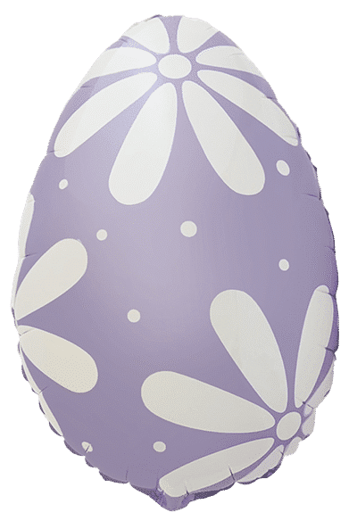 Easter Egg - Lilac, 23"/58cm.h x 17"/44 cm.w