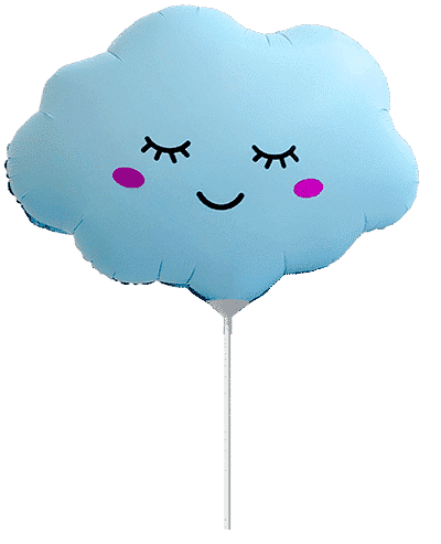 Cloud - Mini 9"/23cm.h x 11"/28cm.w, Matte Baby Blue