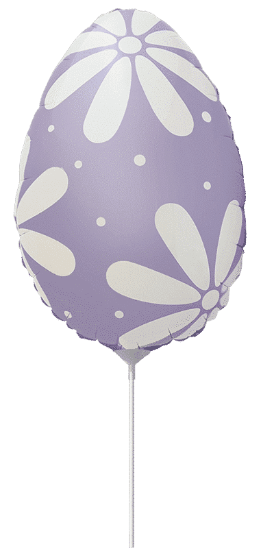 Easter Egg - Lilac, 11"/29cm.h x 9"/23cm.w