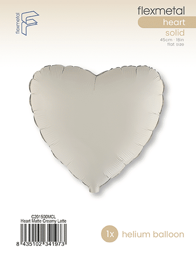 Heart - Single Pack, Matte Creamy Latte