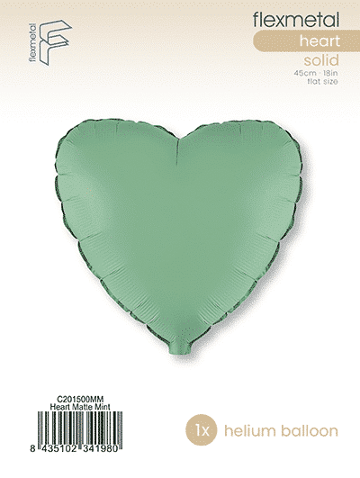 Heart - Single Pack, Matte Mint