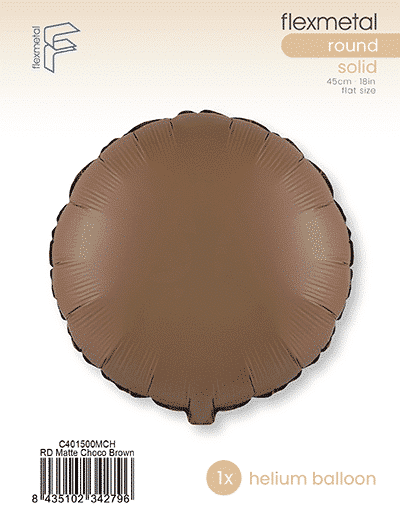 Round - Single Pack, Matte Choco Brown