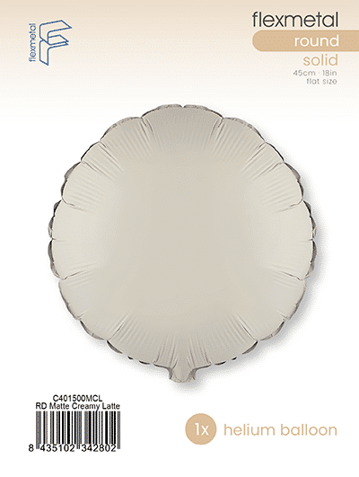 Round - Single Pack, Matte Creamy Latte