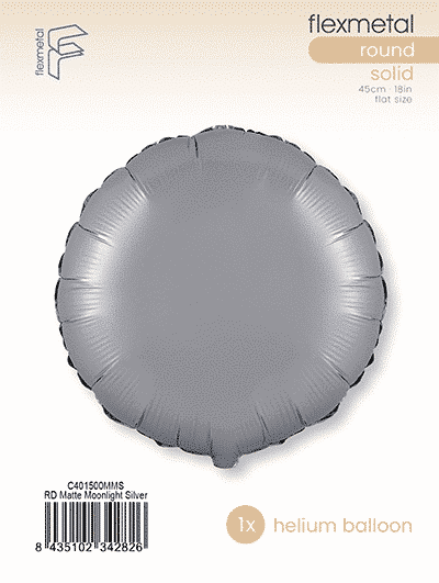 Round - Single Pack, Matte Moonlight Silver