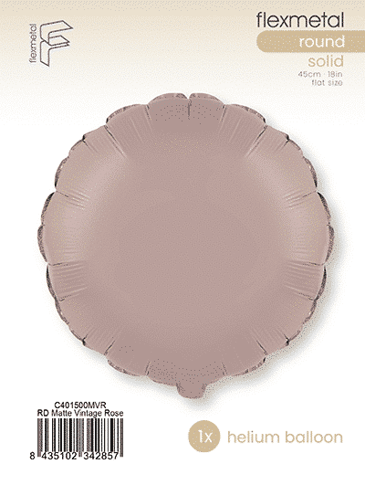 Round - Single Pack, Matte Vintage Rose