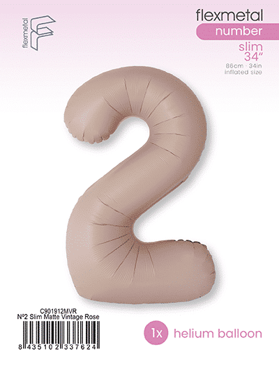 Number 2 Slim - Single Pack, Matte Vintage Rose