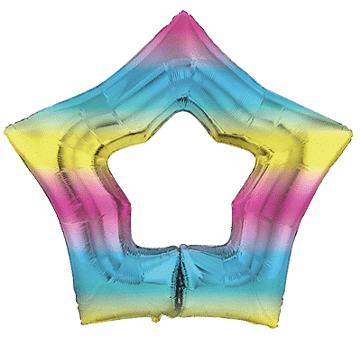 Hole Star - 34"/87cm.h x 37"/95cm.w, Gradient