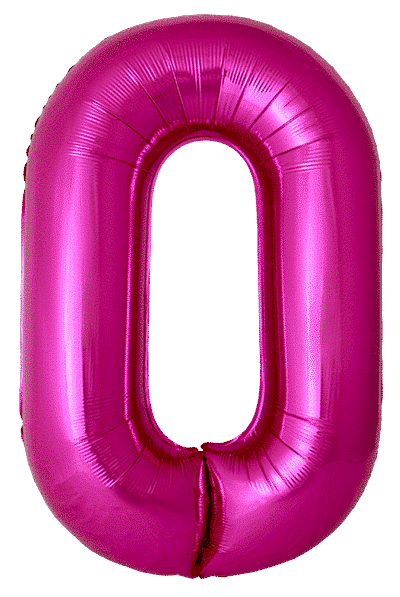 Number 0 Slim - 34"/86cm, Fuchsia