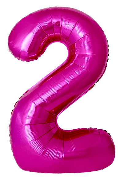 Number 2 Slim - 34"/86cm, Fuchsia