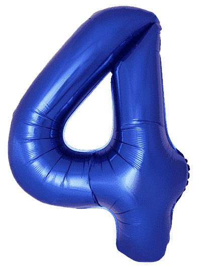 Number 4 Slim - 34"/86cm, Blue Reflex