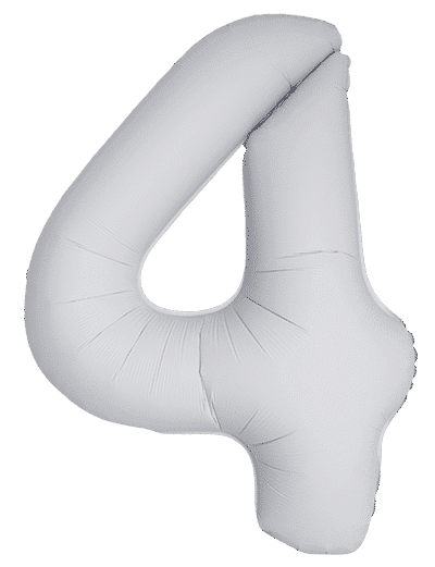 Number 4 Slim - 34"/86cm, Matte White