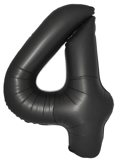 Number 4 Slim - 34"/86cm, Satin Black