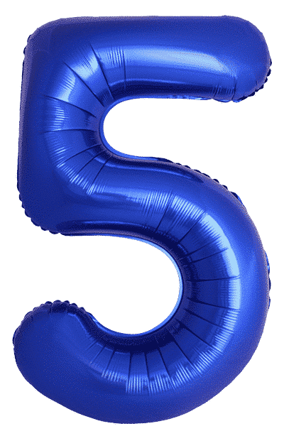 Number 5 Slim - 34"/86cm, Blue Reflex