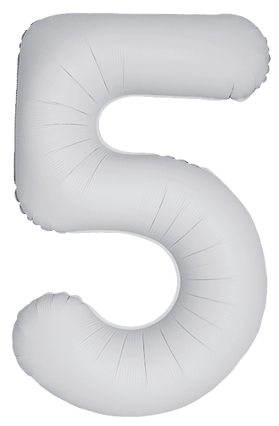 Number 5 Slim - 34"/86cm, Matte White