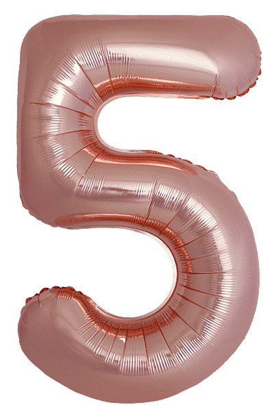 Number 5 Slim - 34"/86cm, Rose Gold
