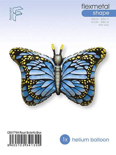 Royal Butterfly - Single Pack, Blue