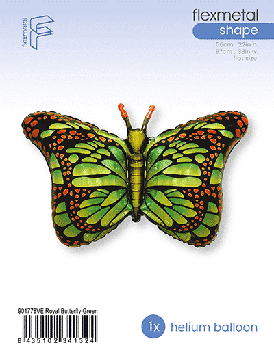Royal Butterfly - Single Pack, Green