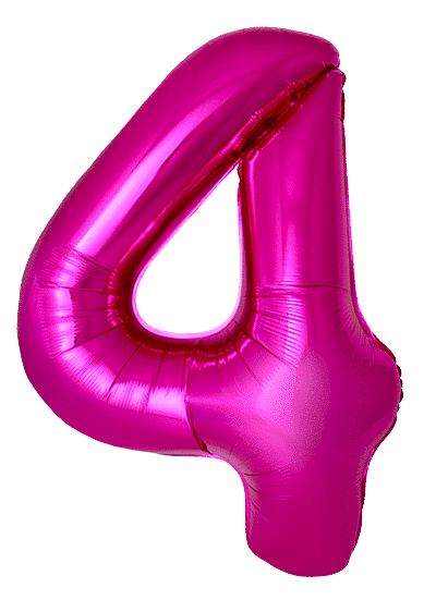 Number 4 Slim - 34"/86cm, Fuchsia
