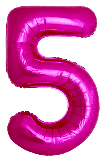 Number 5 Slim - 34"/86cm, Fuchsia