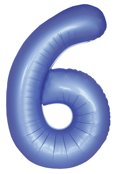 Number 6 Slim - 34"/86cm, Satin Blue Reflex