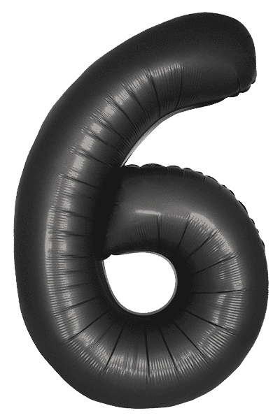 Number 6 Slim - 34"/86cm, Satin Black