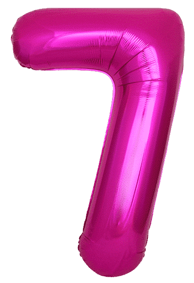 Number 7 Slim - 34"/86cm, Fuchsia